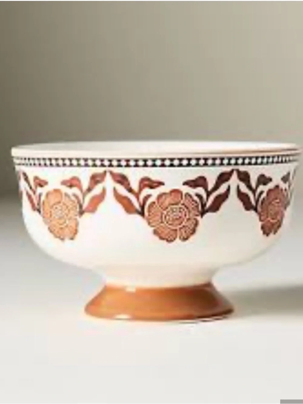 Anthropologie REVERIE STONEWARE NUT BOWL